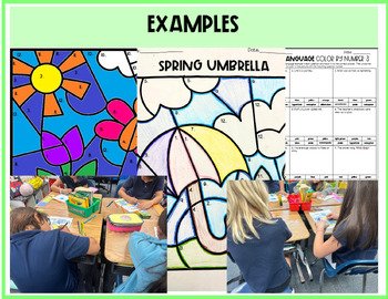 4th Grade Reading ELA Spring Figurative Language Practice Color By Number Bundle - Image 2