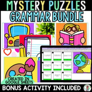 4th Grade Digital Activity Commonly Confused Words Grammar Worksheet Bundle Deal