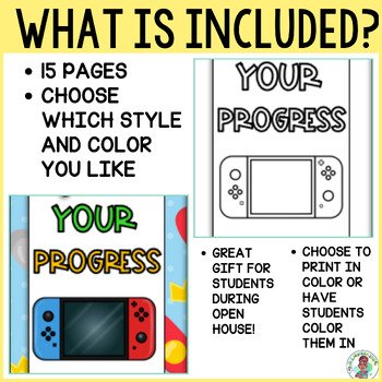 3rd 4th 5th Open House Back to School Elementary Video Game Color Bookmarks - Image 4