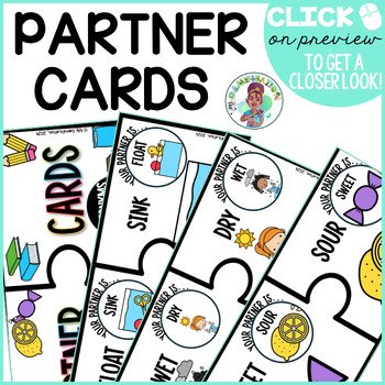 Elementary Antonym Mini 2 Set Partner Puzzle Pieces Cards Collaboration Activity - Image 2
