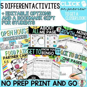 3rd 4th 5th Grade Back to School Activity Bundle First Week Building Community - Image 2