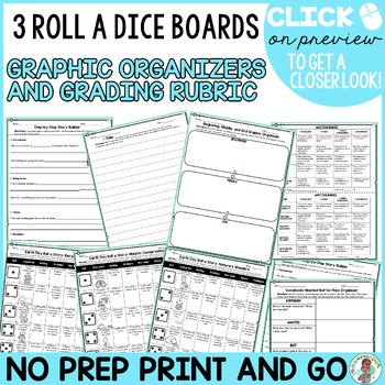 3rd 4th 5th Grade Earth Day Roll a Story Creative Writing Activity ELA - Image 4