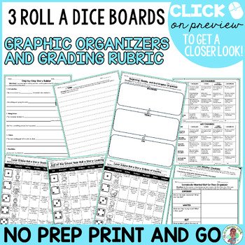 3rd 4th 5th Grade Lunar Eclipse Roll a Story Creative Writing Activity ELA - Image 4