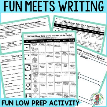 3rd 4th 5th Grade Cinco De Mayo Roll a Story Game Creative Writing Activity ELA - Image 3