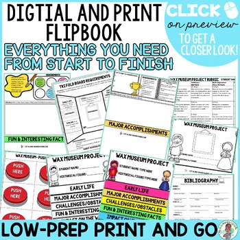 Living Wax Museum Historical Figures Biography Research Project 4th 5th Grade - Image 4