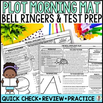 4th Grade Plot Reading Daily Bell Ringers Morning Work Test Prep Quick Check ELA