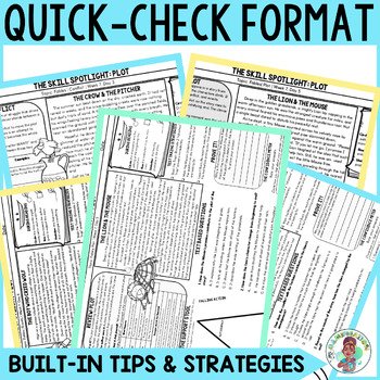 4th Grade Plot Reading Daily Bell Ringers Morning Work Test Prep Quick Check ELA - Image 3