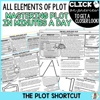 4th Grade Plot Reading Daily Bell Ringers Morning Work Test Prep Quick Check ELA - Image 4